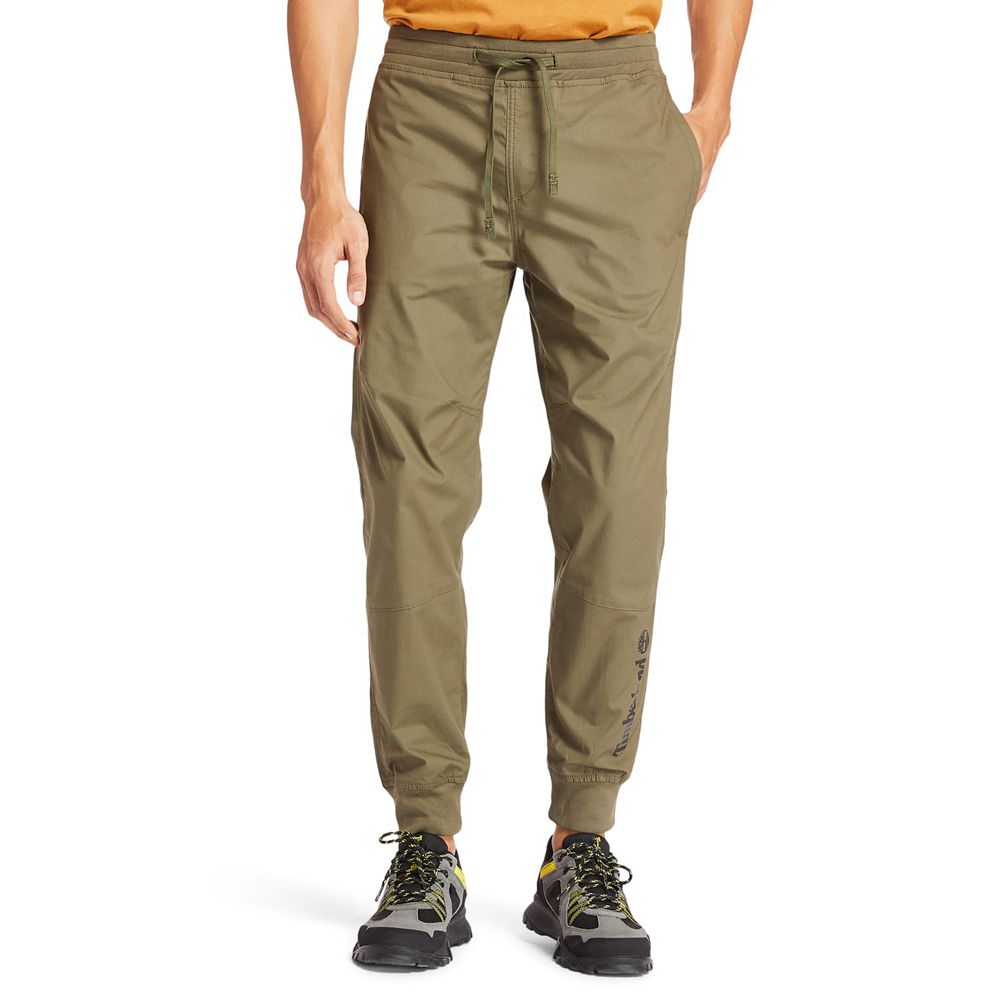 Pantalones Timberland Hombre Tejidos Jogger Verde Oliva - Chile PEH-570892